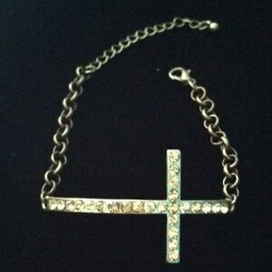 Crystal Cross Bracelet   